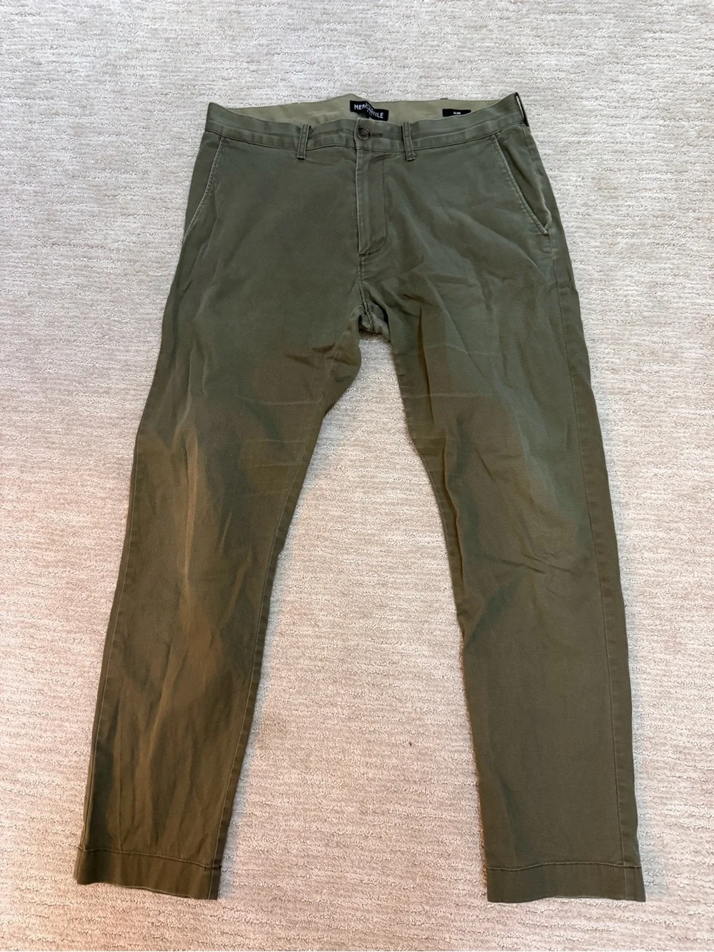 J. Crew Olive Slim Chino Pants 31x30